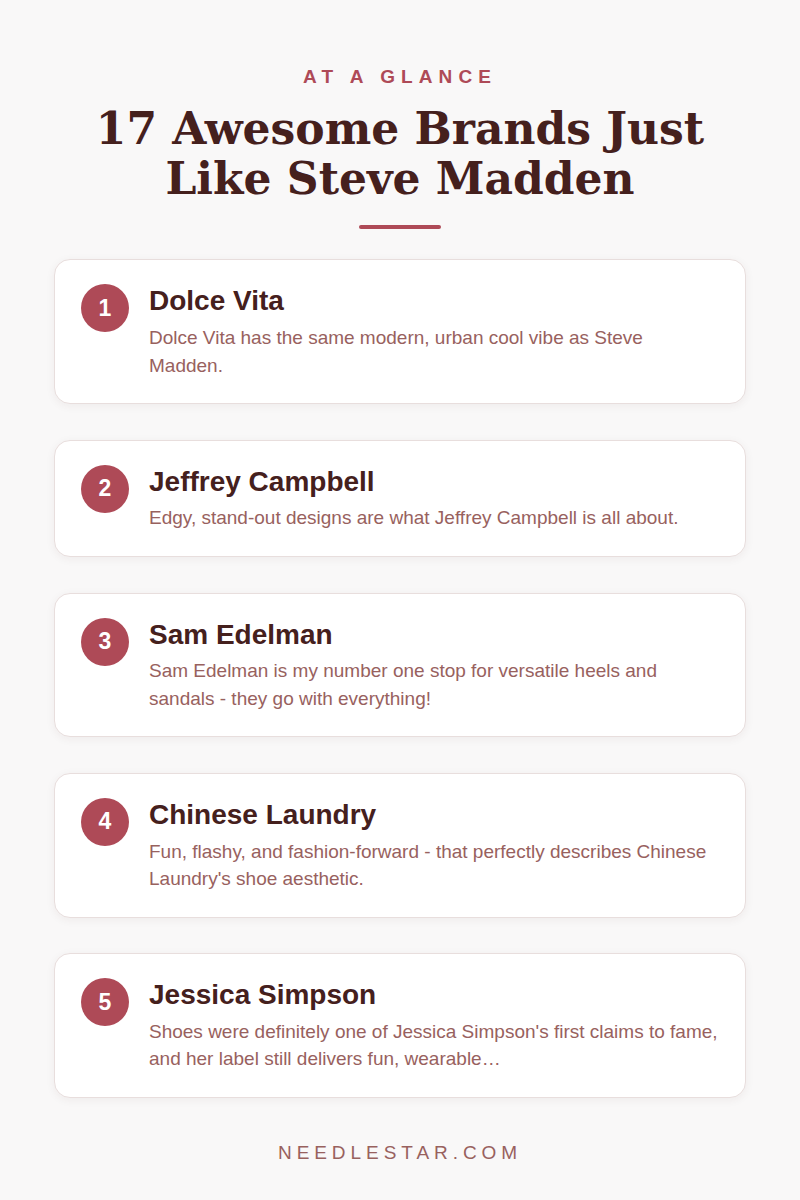 At a Glance: 17 Awesome Brands Just Like Steve Madden