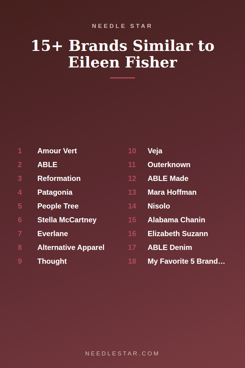 The Full List: 15+ Brands Similar to Eileen Fisher