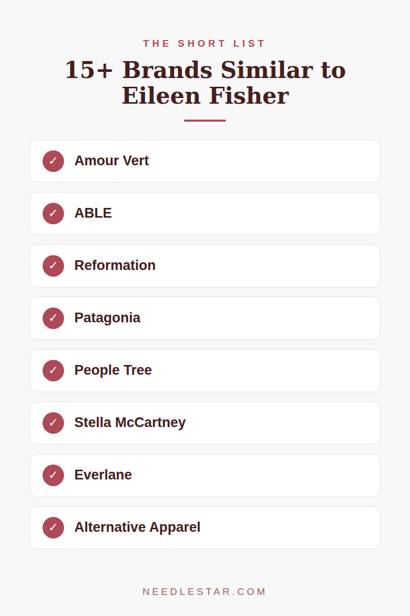 The Short List: 15+ Brands Similar to Eileen Fisher