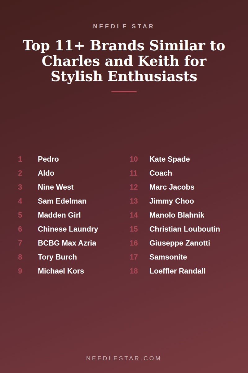The Full List: Top 11+ Brands Similar to Charles and Keith for Stylish Enthusiasts