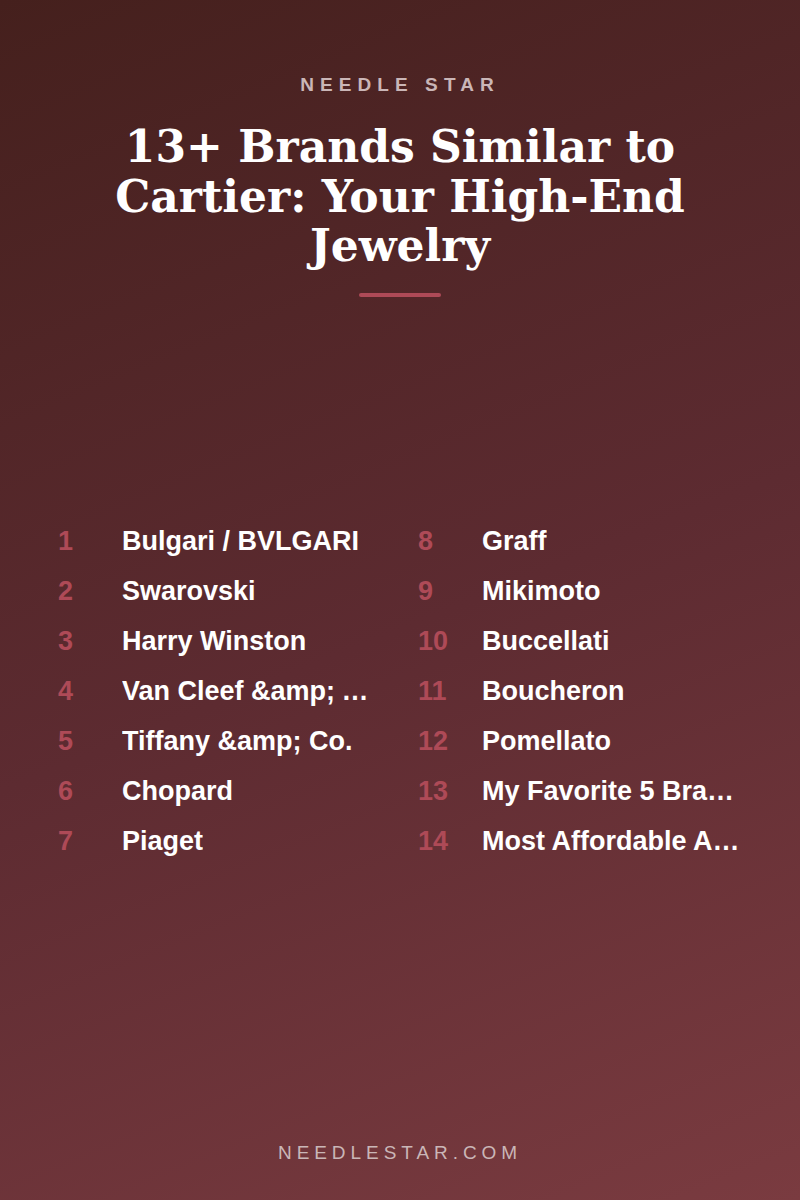The Full List: 13+ Brands Similar to Cartier: Your High-End Jewelry