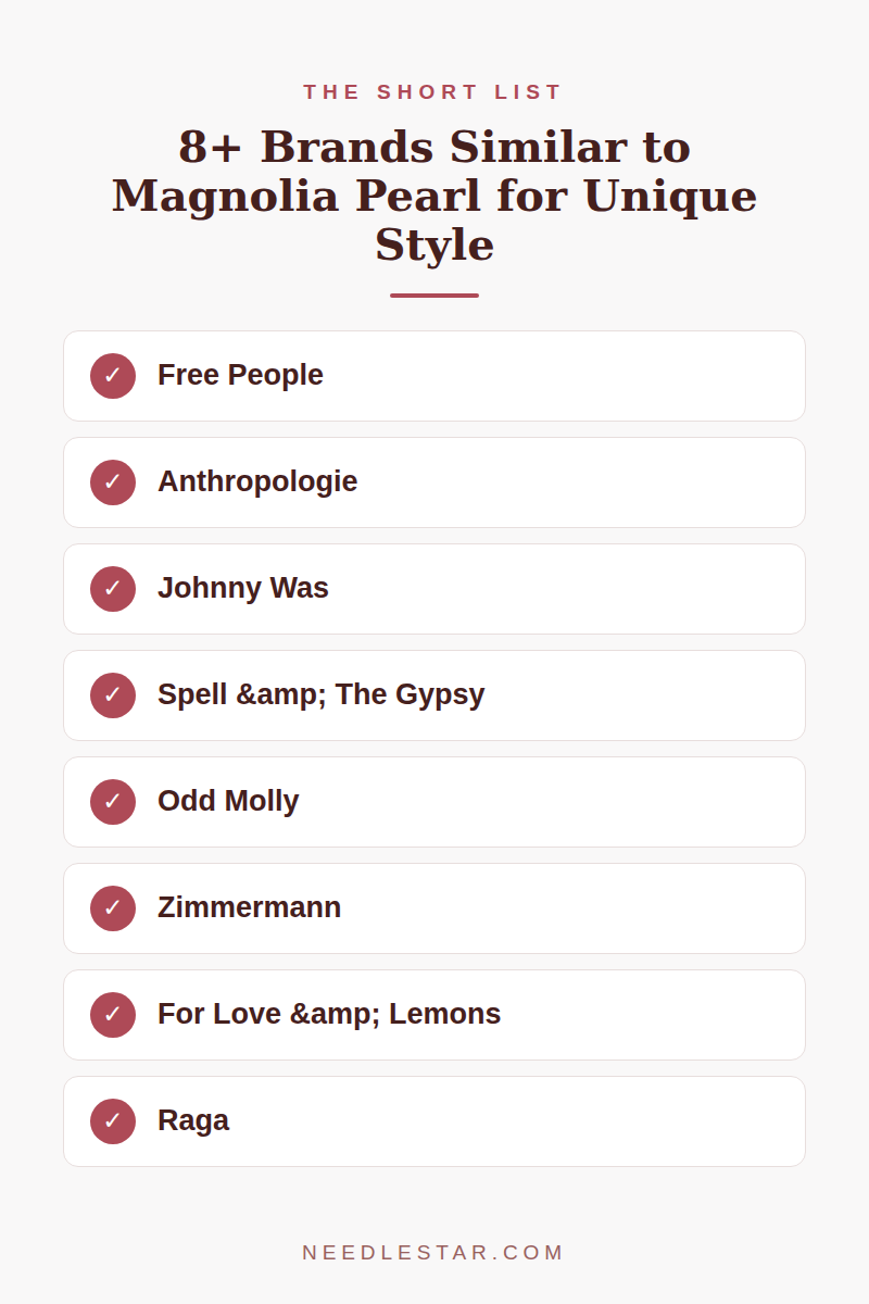 The Short List: 8+ Brands Similar to Magnolia Pearl for Unique Style