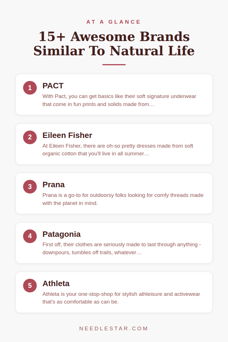 At a Glance: 15+ Awesome Brands Similar To Natural Life
