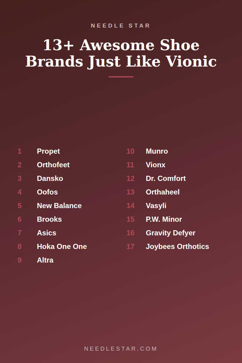 The Full List: 13+ Awesome Shoe Brands Just Like Vionic