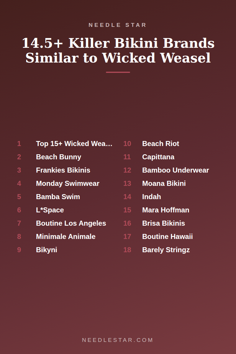 The Full List: 14.5+ Killer Bikini Brands Similar to Wicked Weasel