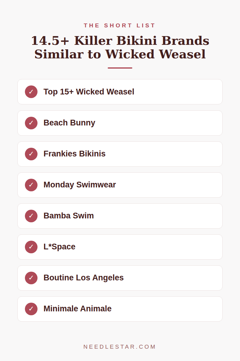 The Short List: 14.5+ Killer Bikini Brands Similar to Wicked Weasel