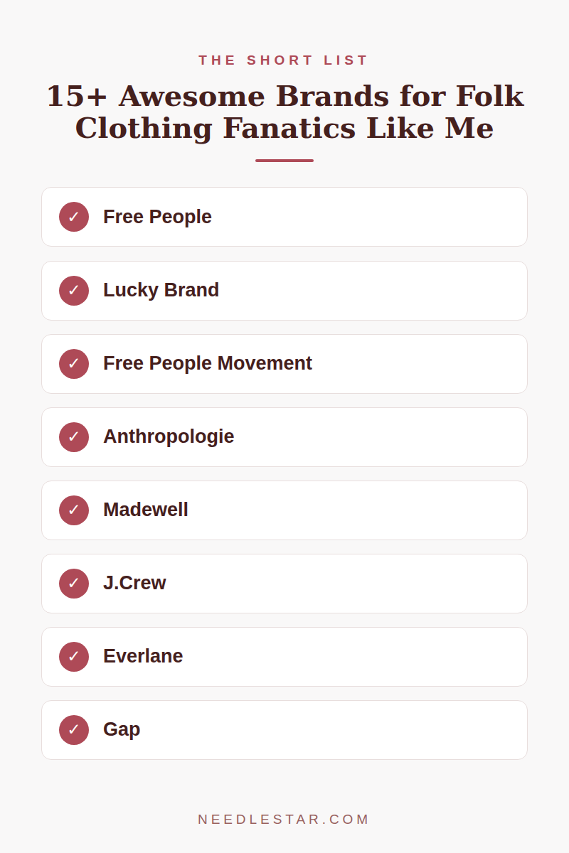 The Short List: 15+ Awesome Brands for Folk Clothing Fanatics Like Me