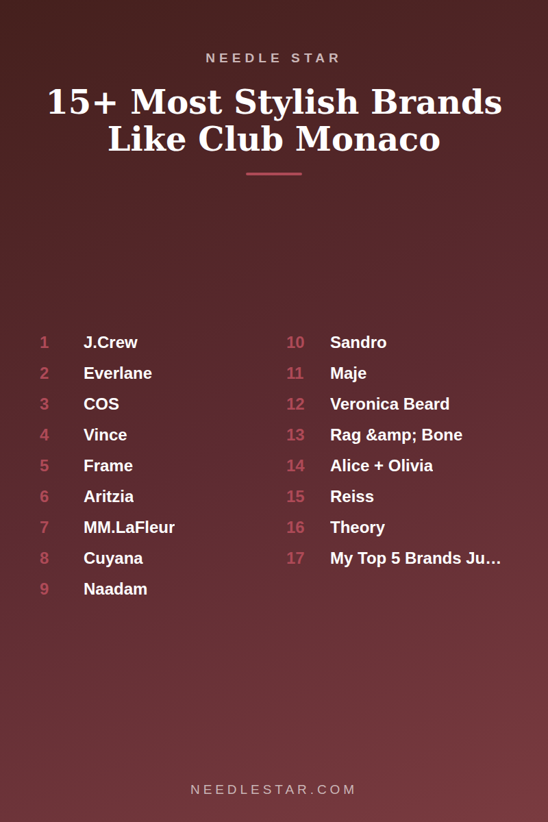 The Full List: 15+ Most Stylish Brands Like Club Monaco