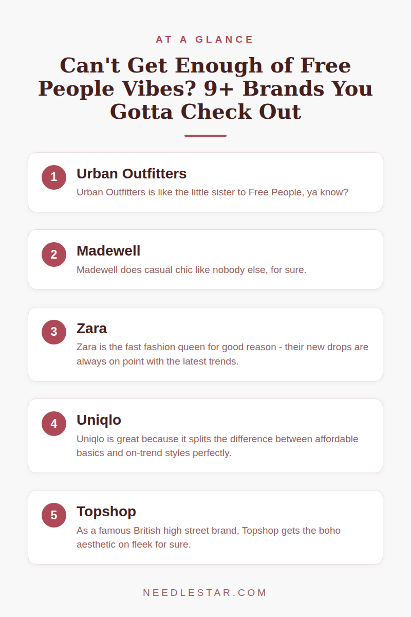 At a Glance: Can't Get Enough of Free People Vibes? 9+ Brands You Gotta Check Out