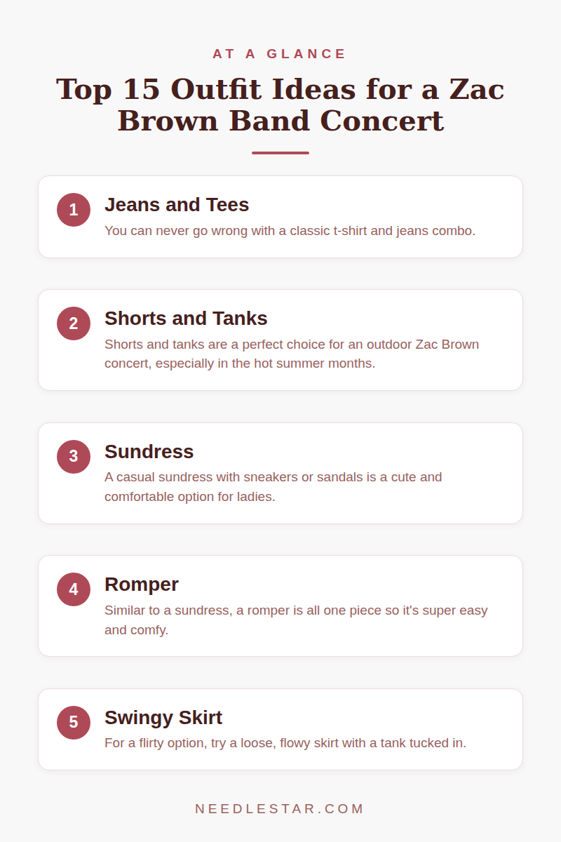 At a Glance: Top 15 Outfit Ideas for a Zac Brown Band Concert
