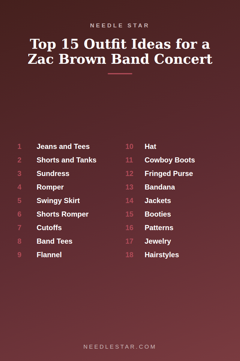 The Full List: Top 15 Outfit Ideas for a Zac Brown Band Concert