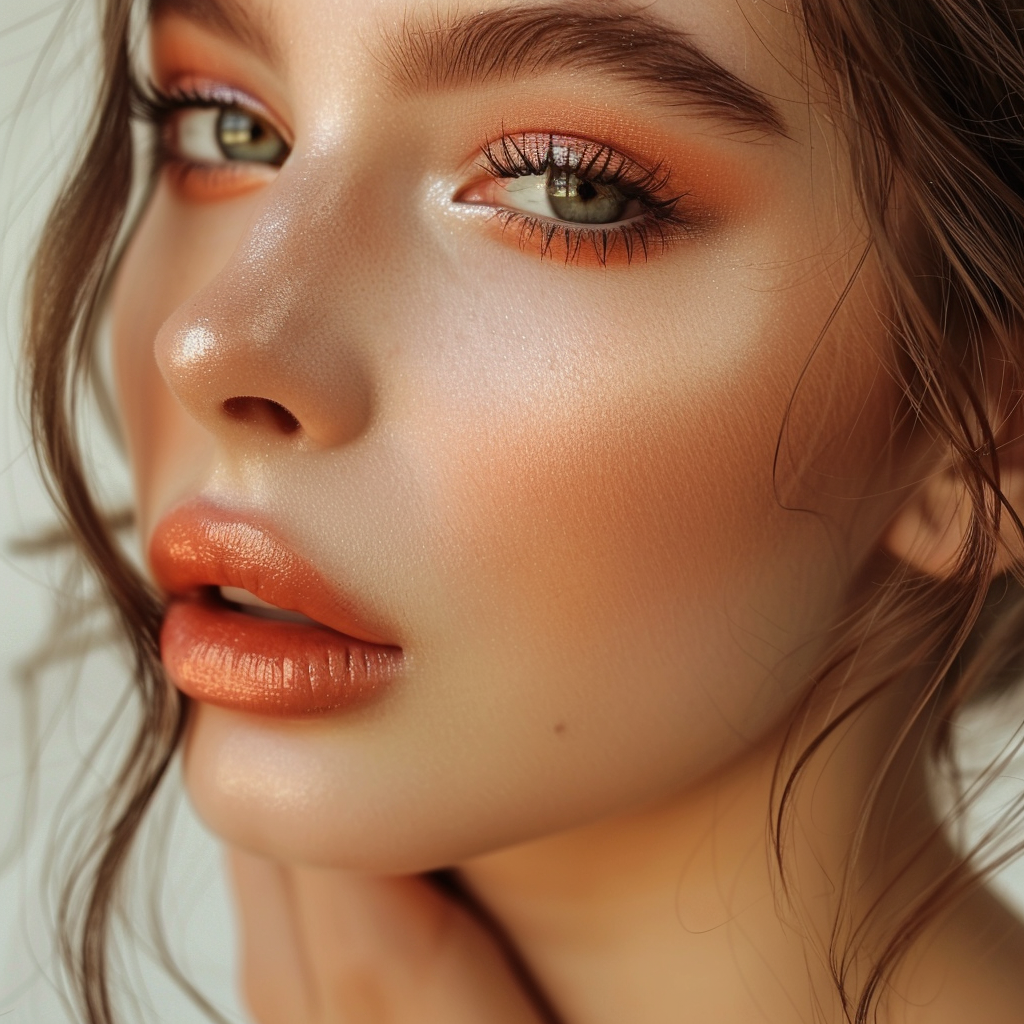makeup-for-copper-dress