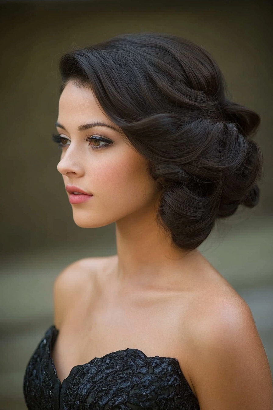 strapless-dress-hairstyles