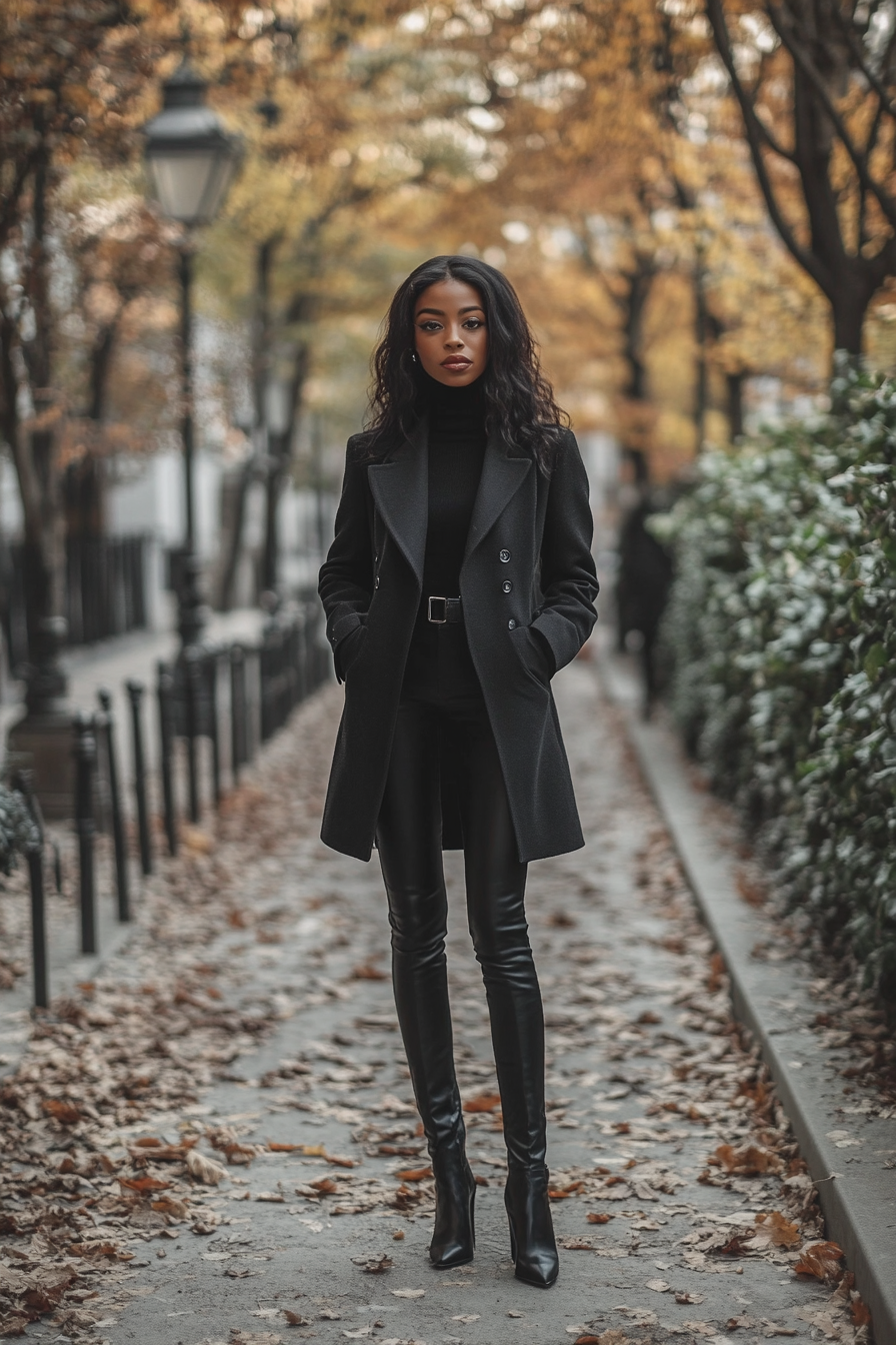 all black outfit