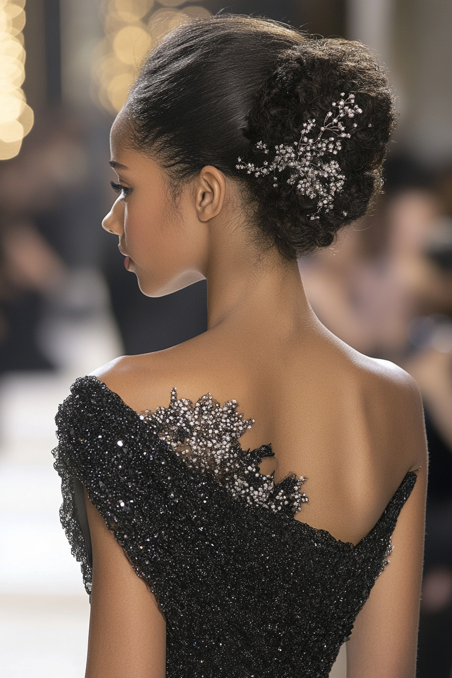 airstyles-to-complement-your-one-shoulder-dress