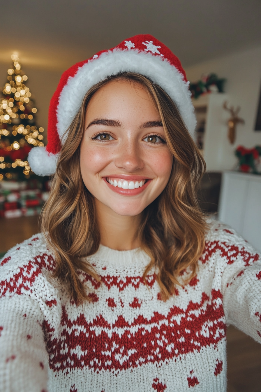 preppy christmas pfp