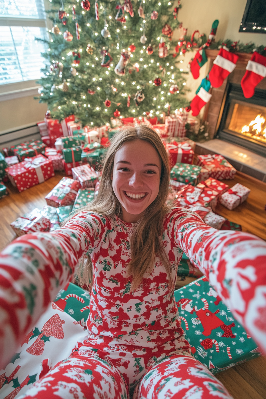 preppy christmas pfp