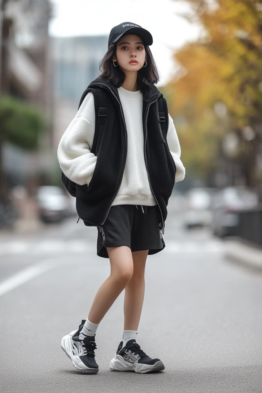 fleece vest outfit