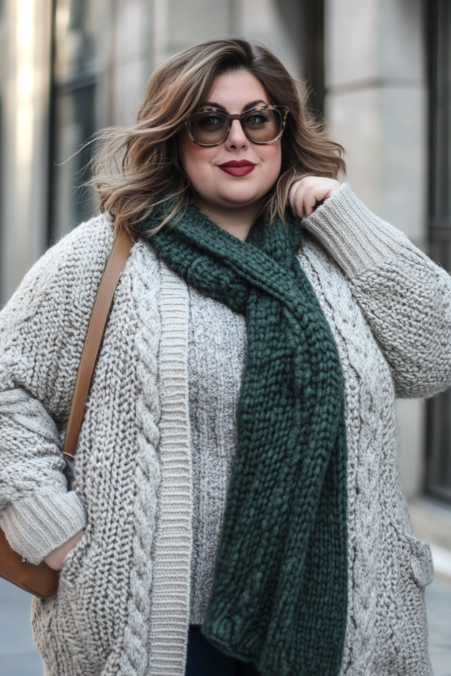 plus size winter outfits 