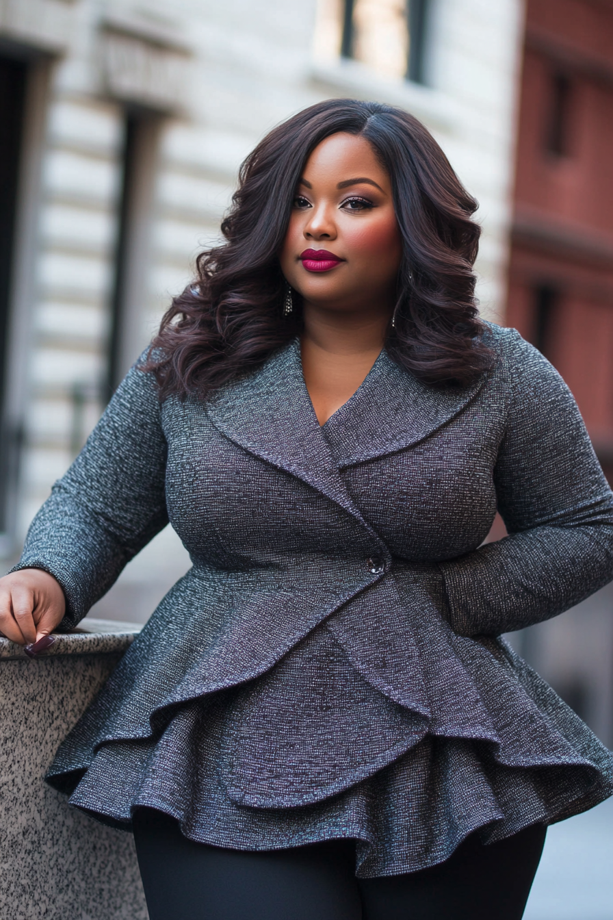 plus size winter outfits 
