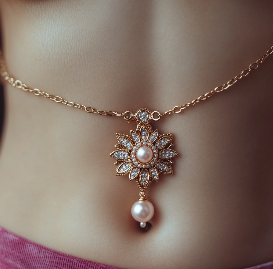 belly button piercing