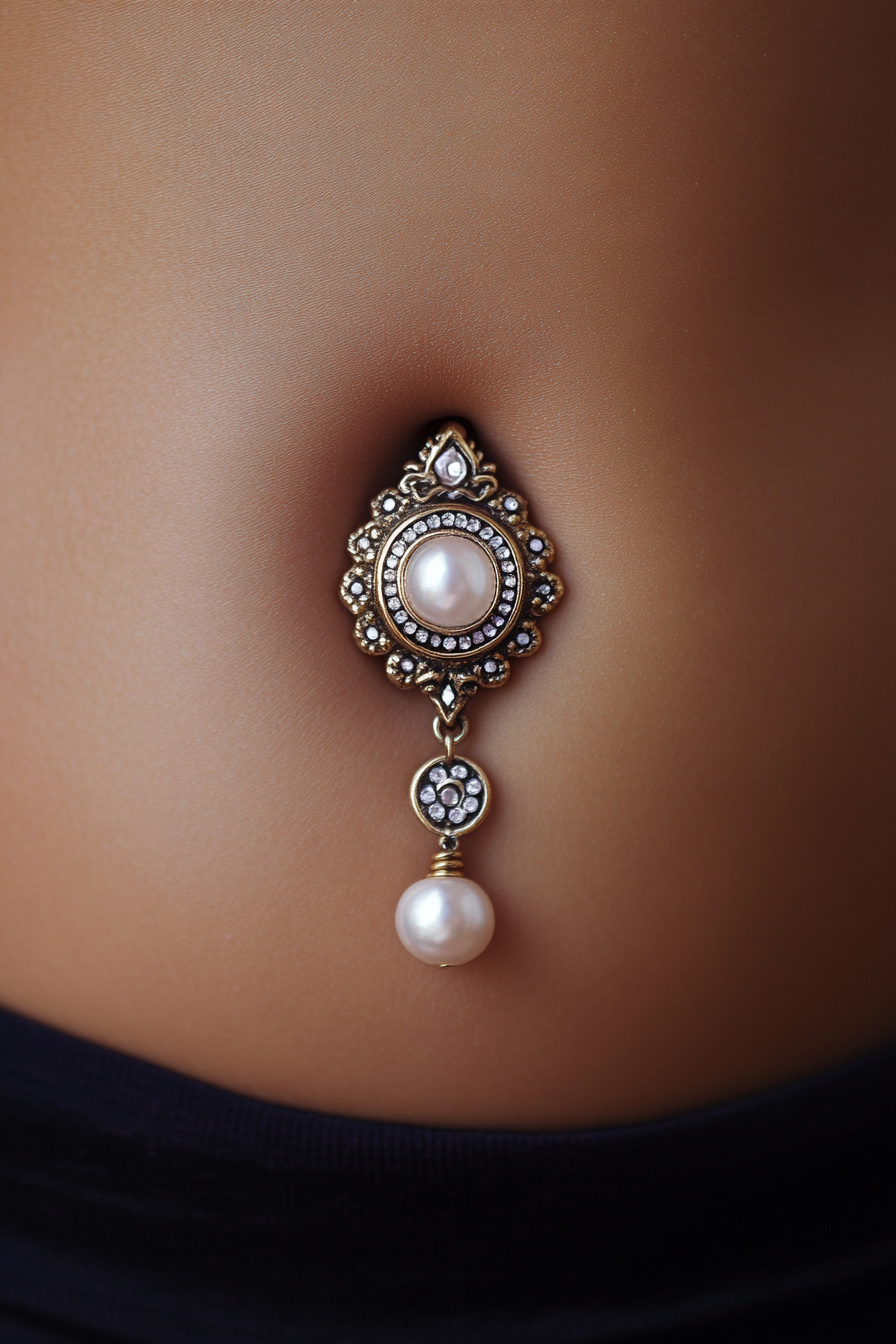 belly button piercing