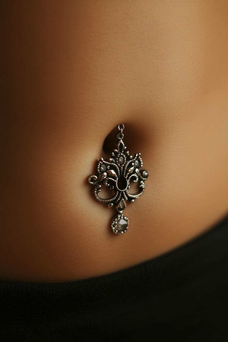 belly button piercing