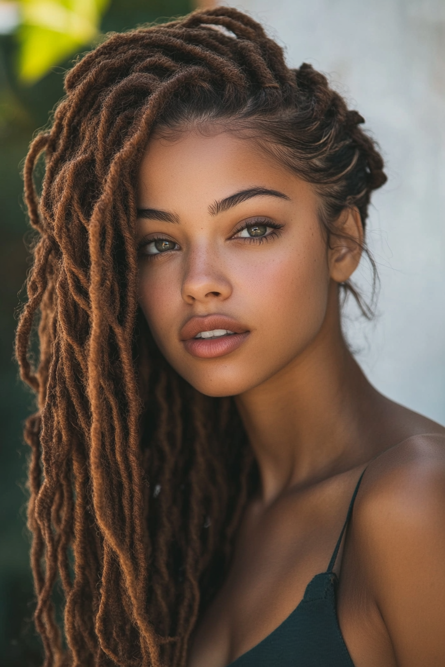thin-locs-hairstyles