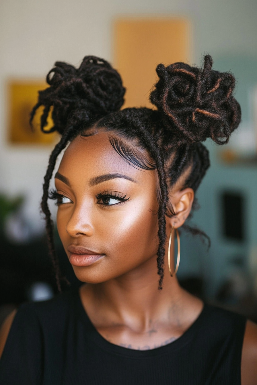 thin-locs-hairstyles