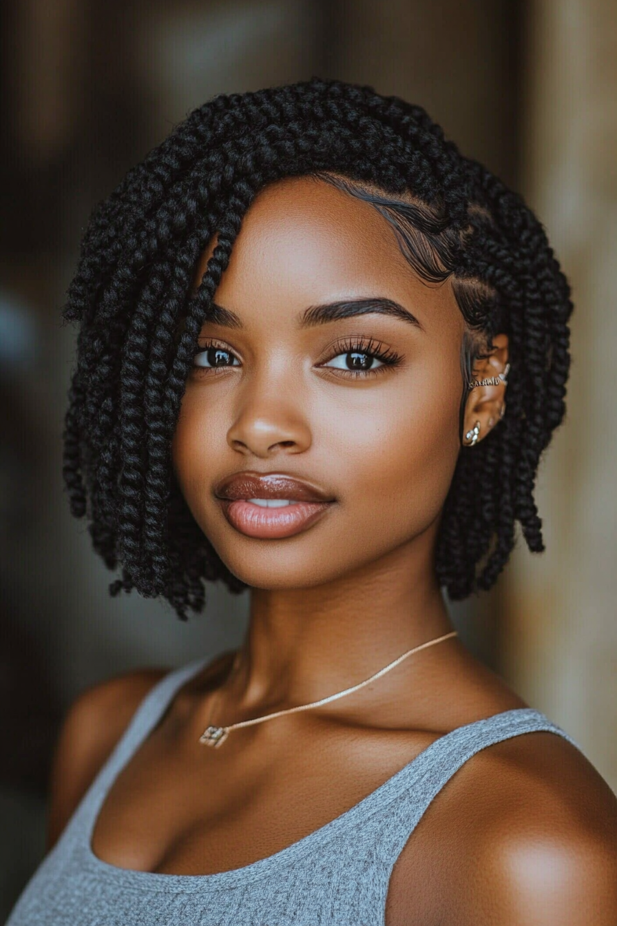 short-crochet-twist-hairstyles