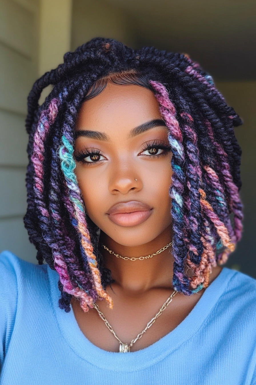 short-crochet-twist-hairstyles