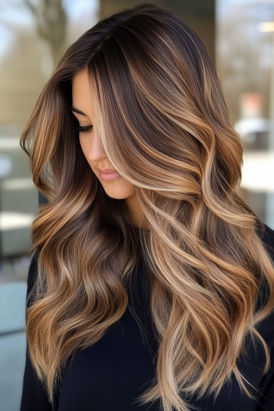 dark-caramel-balayage