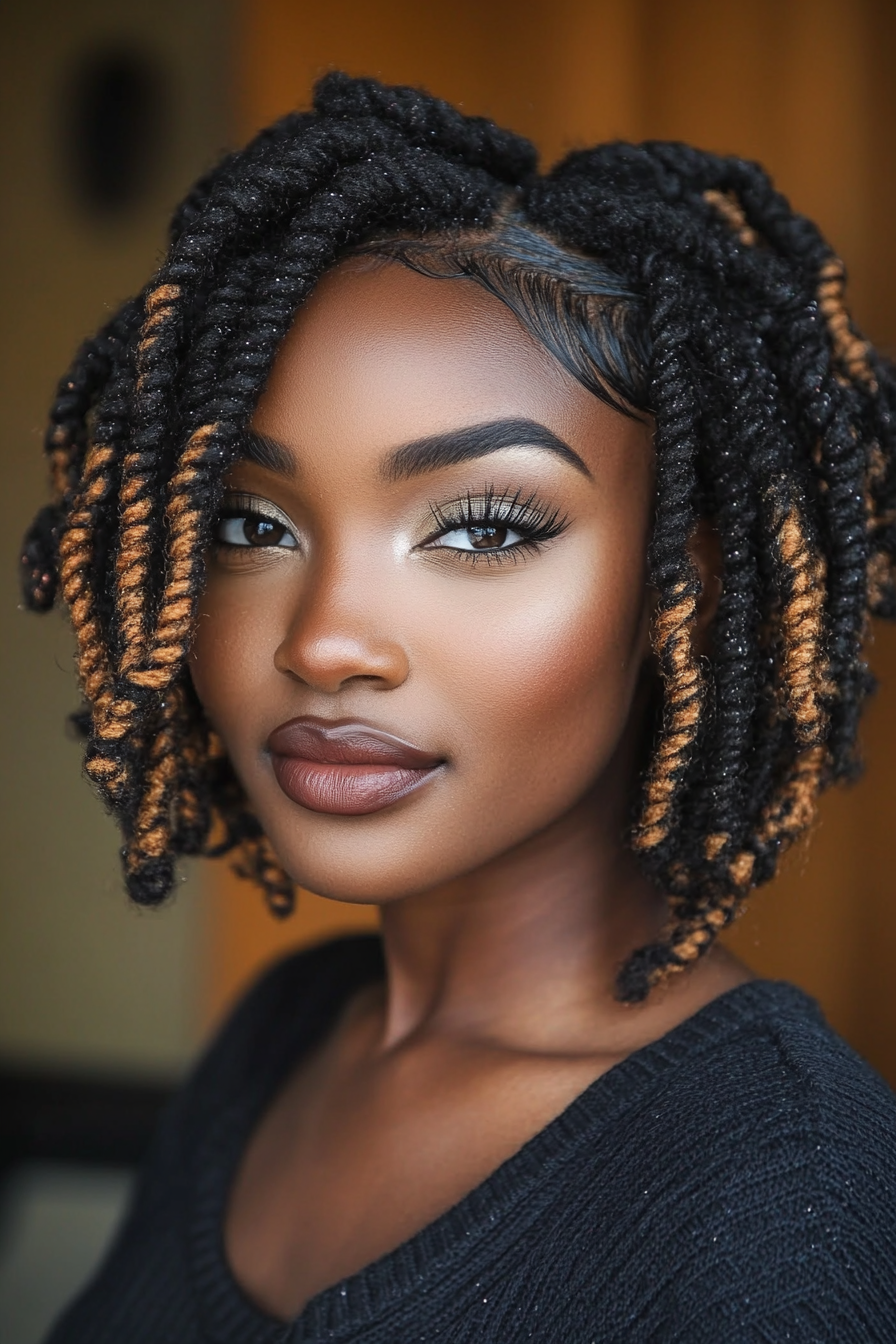 short-crochet-twist-hairstyles