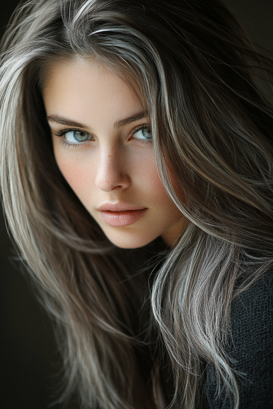 brown-hair-with-silver-highlights