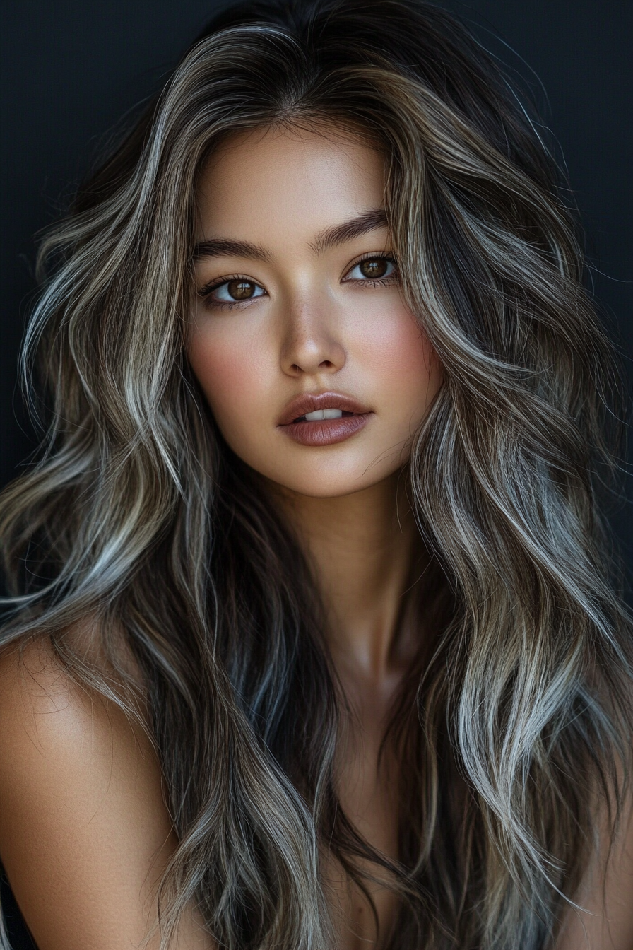 brown-hair-with-silver-highlights