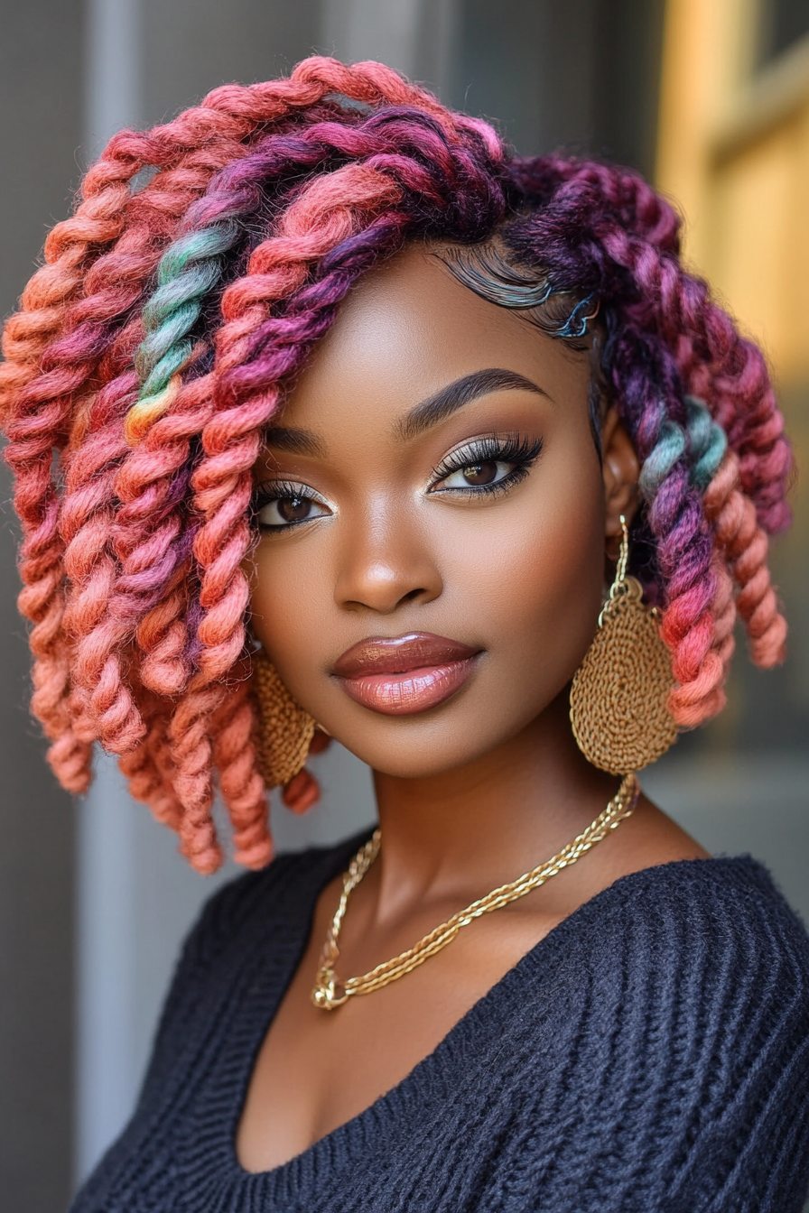 short-crochet-twist-hairstyles