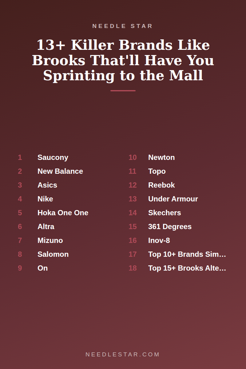 The Full List: 13+ Killer Brands Like Brooks That'll Have You Sprinting to the Mall