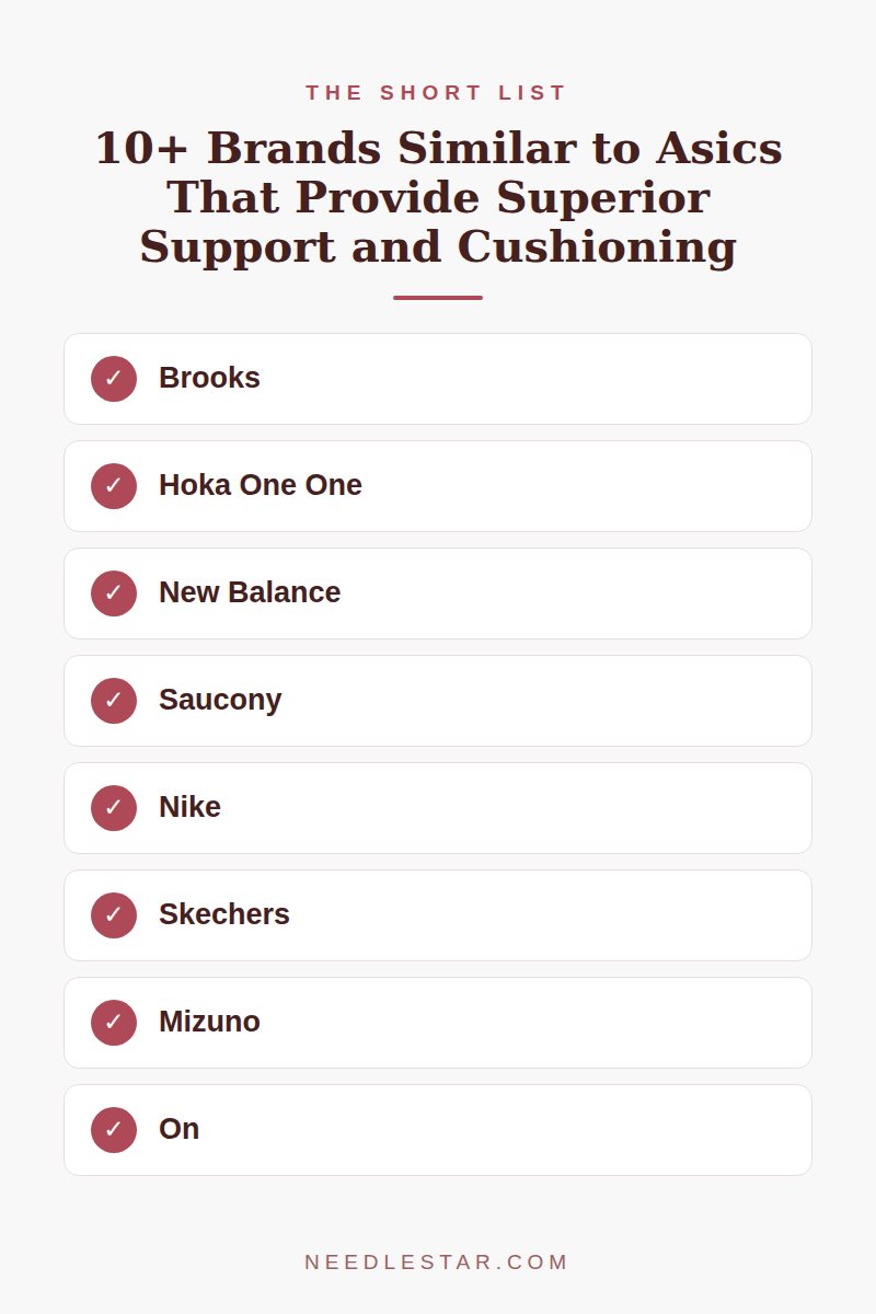 The Short List: 10+ Brands Similar to Asics That Provide Superior Support and Cushioning