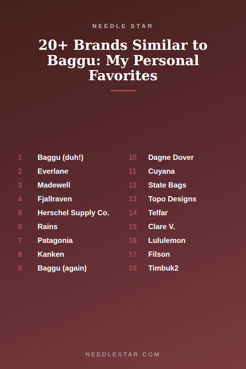 The Full List: 20+ Brands Similar to Baggu: My Personal Favorites