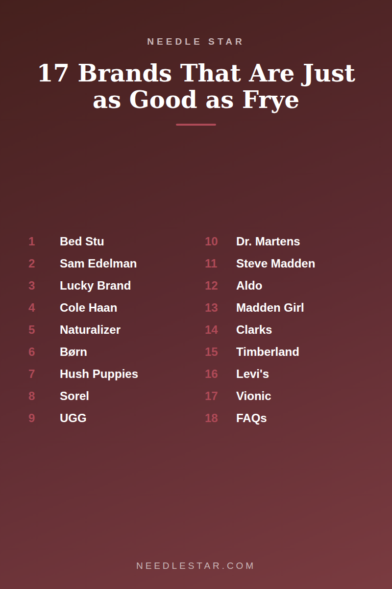 The Full List: 17 Brands That Are Just as Good as Frye (But Cheaper!)