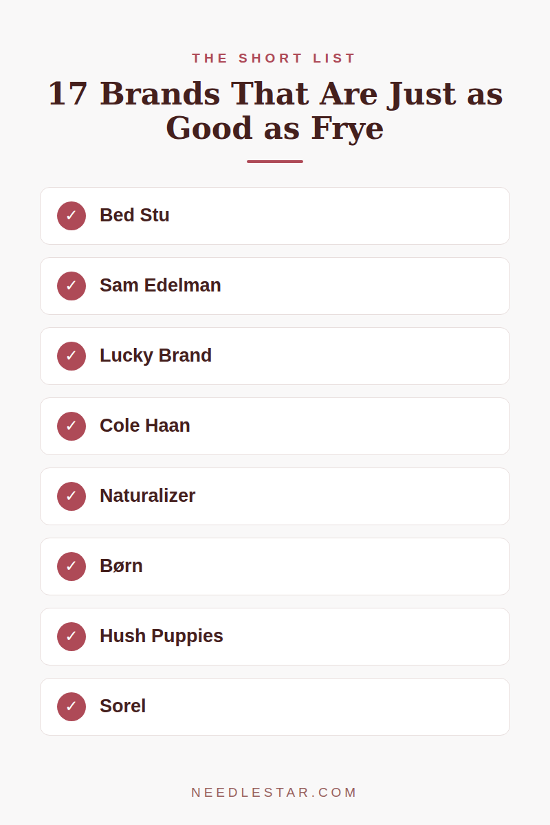 The Short List: 17 Brands That Are Just as Good as Frye (But Cheaper!)
