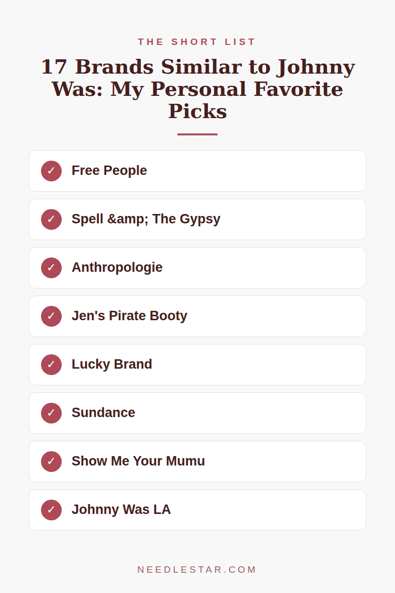 The Short List: 17 Brands Similar to Johnny Was: My Personal Favorite Picks!