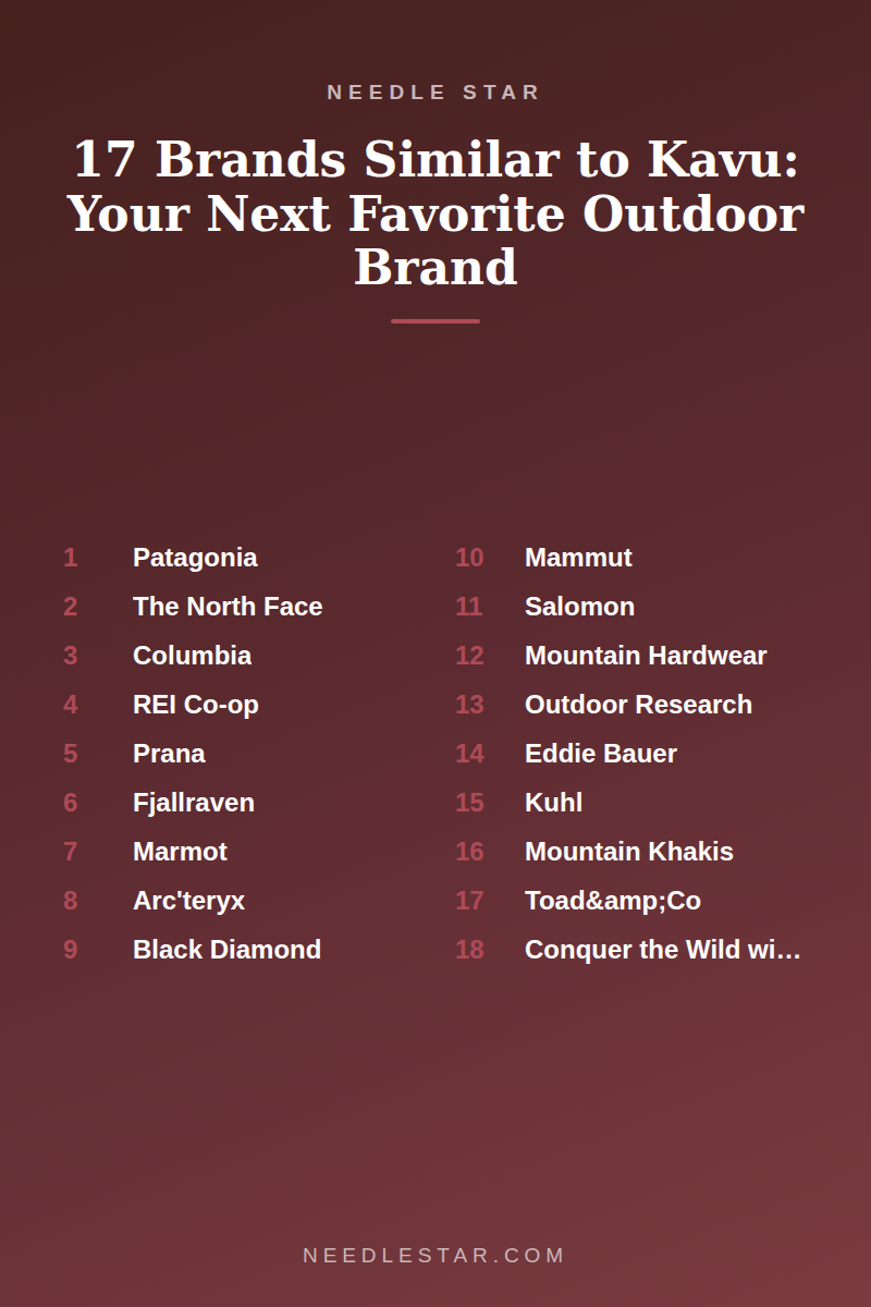 The Full List: 17 Brands Similar to Kavu: Your Next Favorite Outdoor Brand