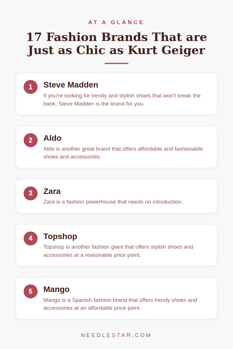 At a Glance: 17 Fashion Brands That are Just as Chic as Kurt Geiger