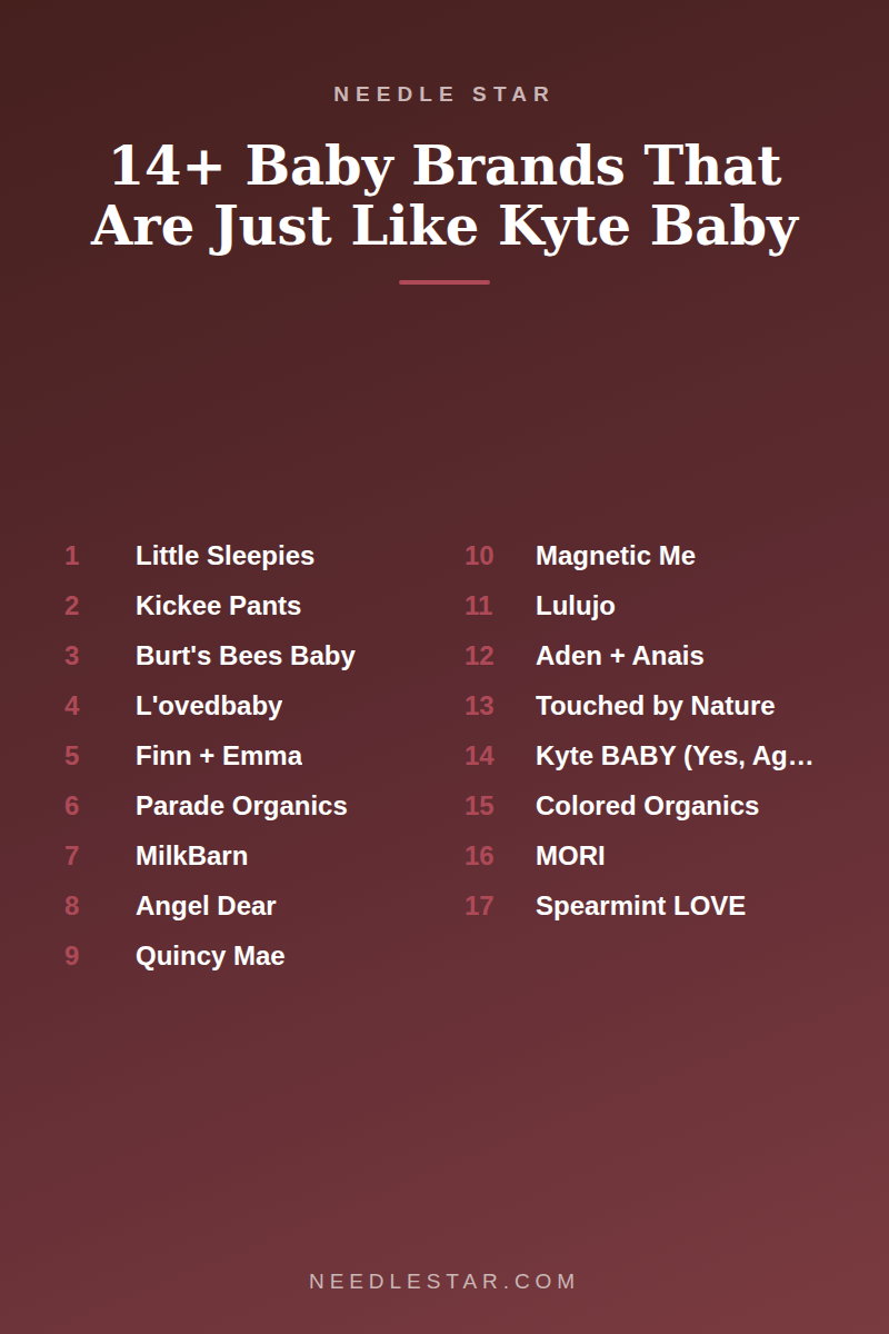 The Full List: 14+ Baby Brands That Are Just Like Kyte Baby