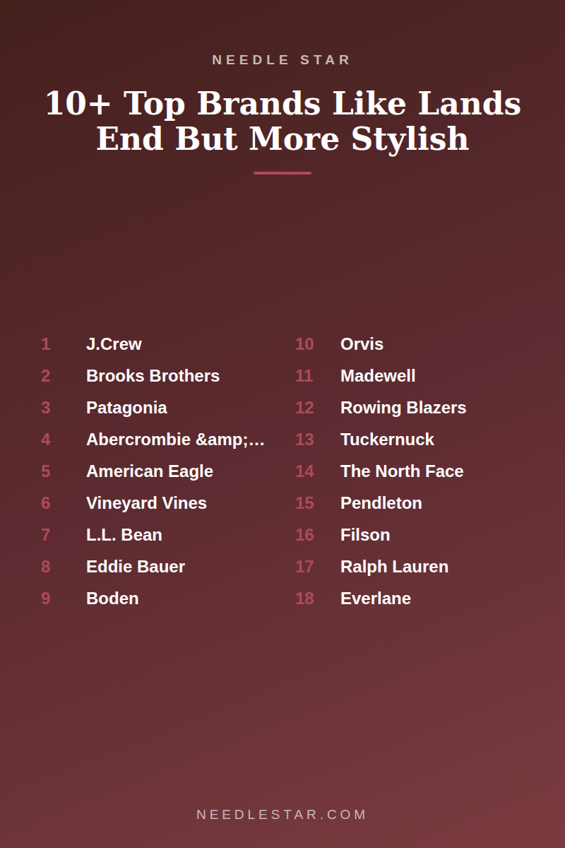 The Full List: 10+ Top Brands Like Lands End But More Stylish