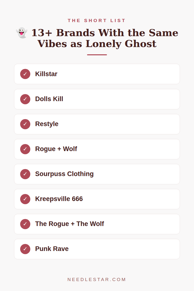 The Short List: 👻 13+ Brands With the Same Vibes as Lonely Ghost