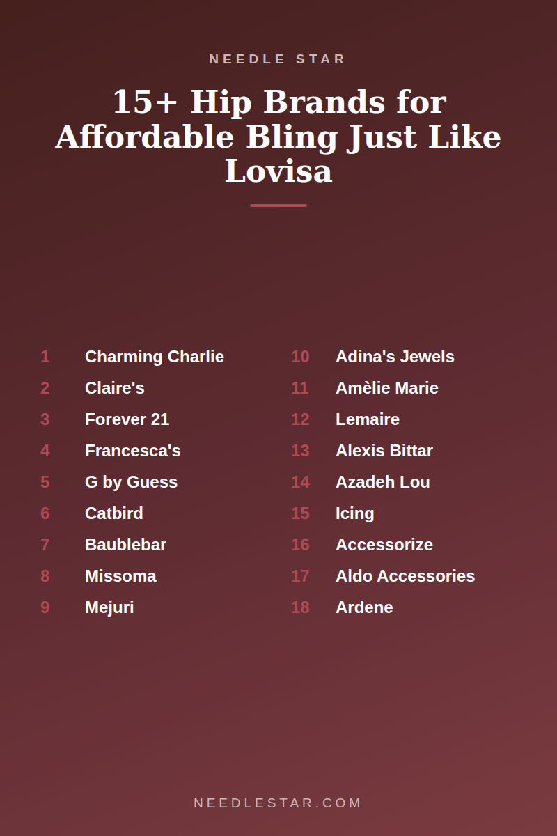 The Full List: 15+ Hip Brands for Affordable Bling Just Like Lovisa