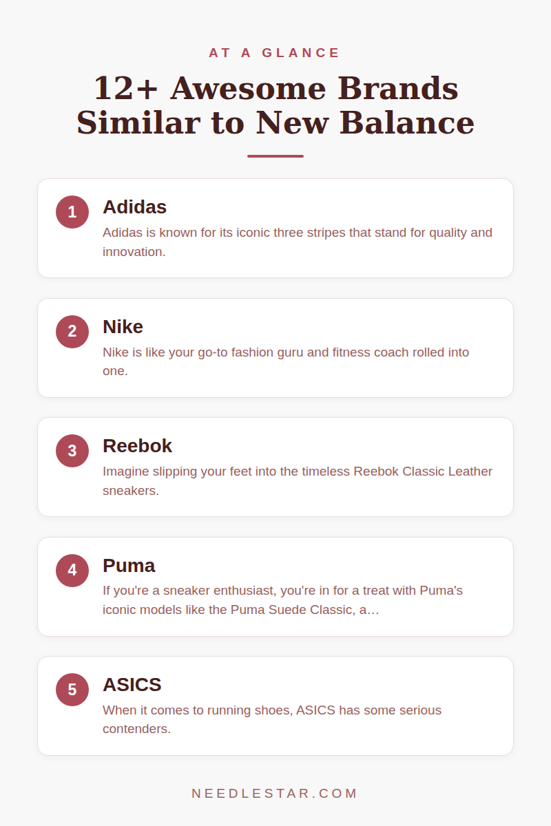 At a Glance: 12+ Awesome Brands Similar to New Balance