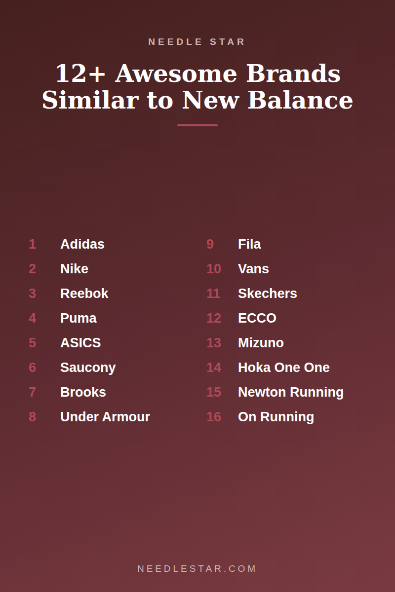 The Full List: 12+ Awesome Brands Similar to New Balance